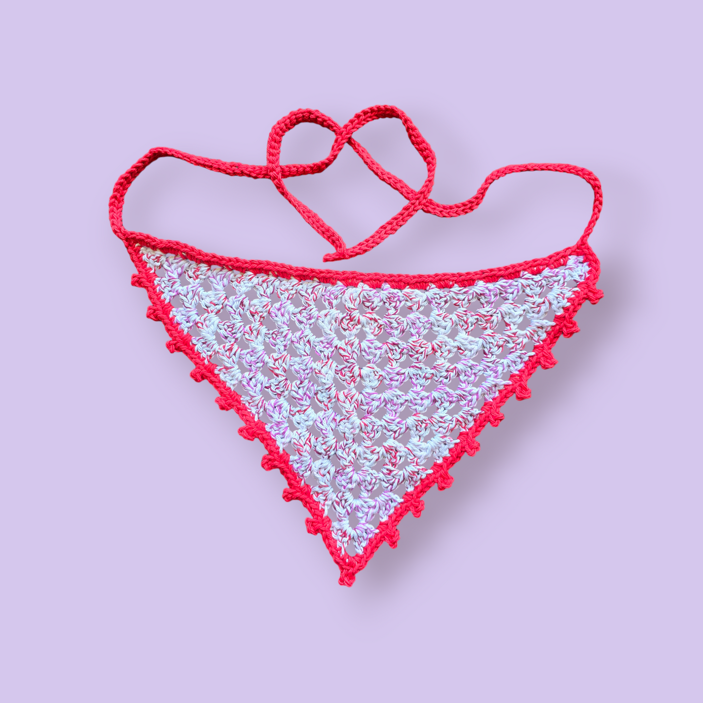 Pink and Red Hair Bandana