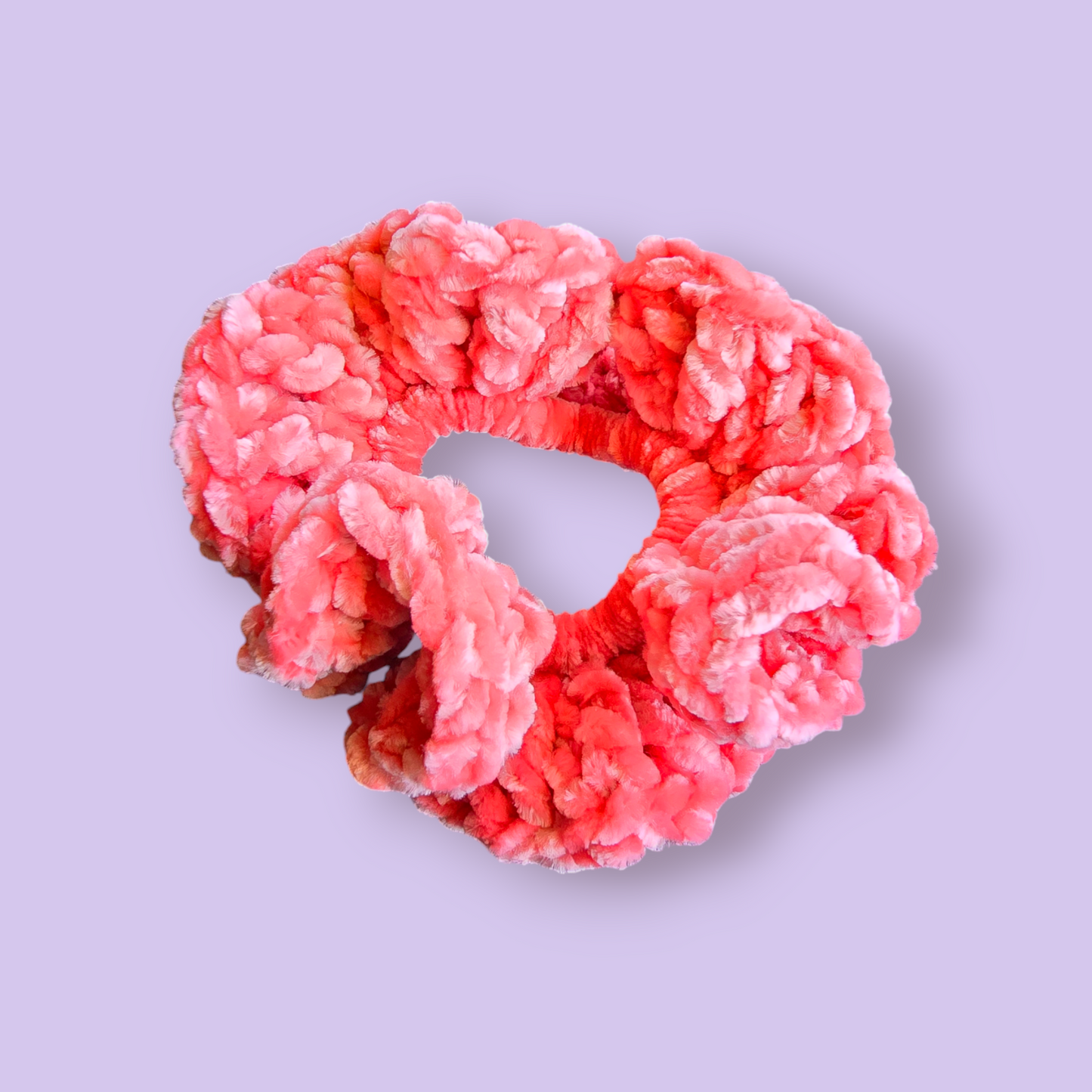 Coral Haze Comfort Scrunch Hair Tie