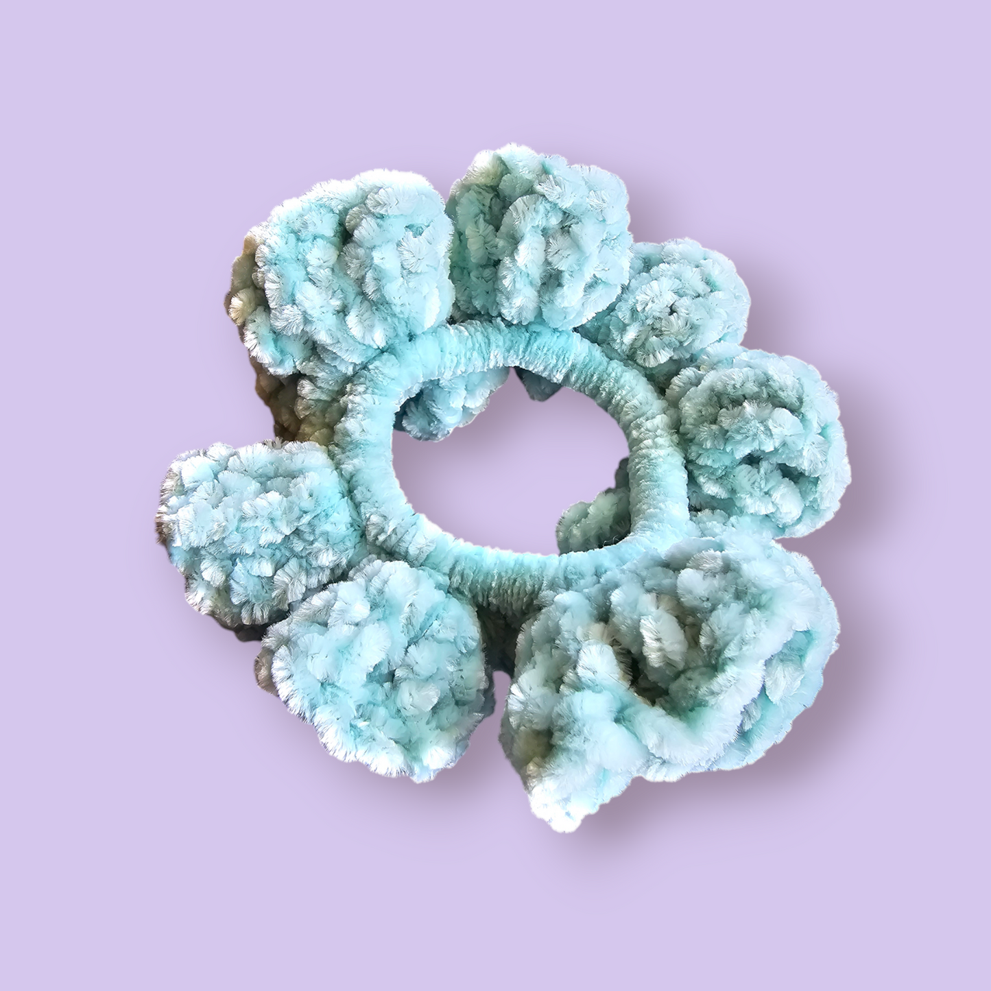 Light Aqua Comfort Scrunch Hair Tie